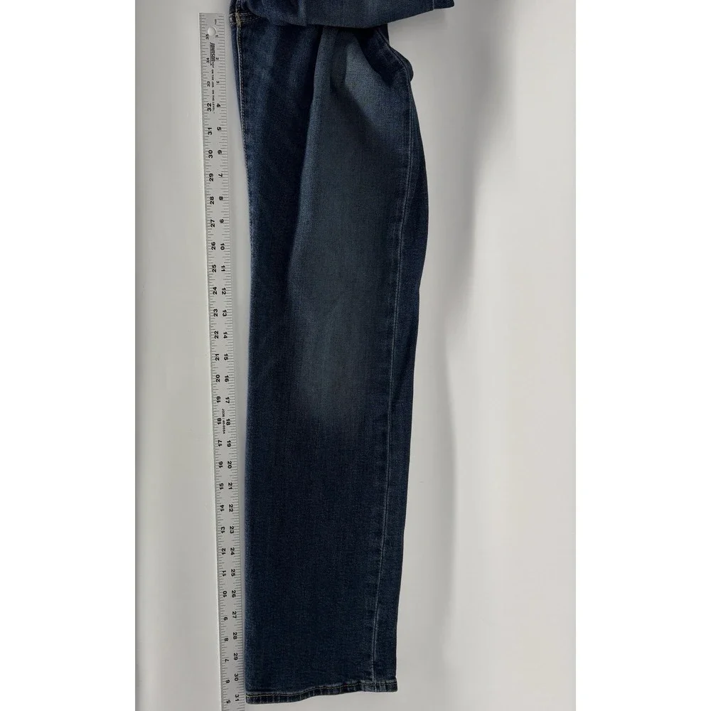 Levi's 501 Jeans Blue Medium Wash Straight Leg Button Fly Men 32X32 Fits (32X31)